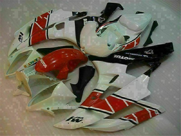 Rojo Blanco ABS Plásticos R6 06-07 Rojo Blanco ABS Plásticos R6 06-07