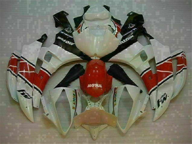 Rojo Blanco ABS Plásticos R6 06-07 Rojo Blanco ABS Plásticos R6 06-07