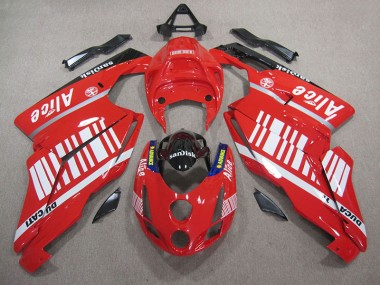 Rojo Blanco Alice Sandisk Carenado Ducati 749 05-06