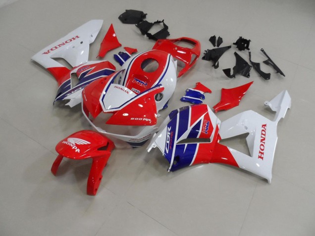 Rojo Blanco Azul HRC Kit Carenado CBR 600 RR 13-21 Rojo Blanco Azul HRC Kit Carenado CBR 600 RR 13-21