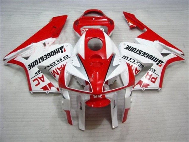 Rojo Blanco Carenado CBR 600 RR 05-06 Rojo Blanco Carenado CBR 600 RR 05-06