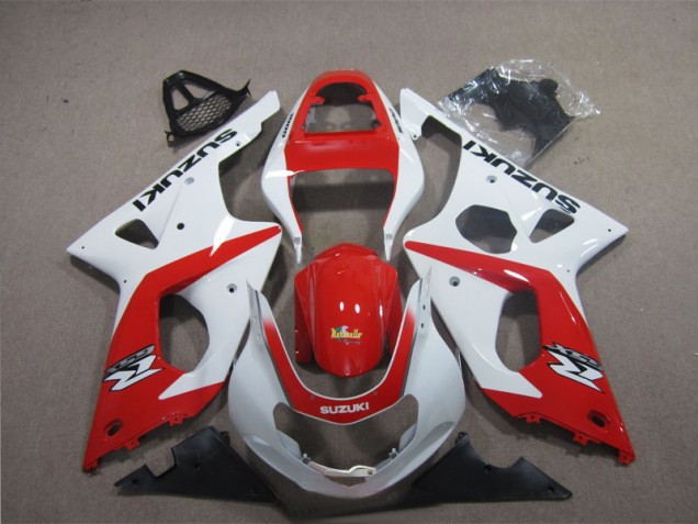 Rojo Blanco Carenado GSXR 1000 K3 03-04 Rojo Blanco Carenado GSXR 1000 K3 03-04