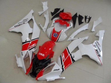 Rojo Blanco Estilo OEM Carenado R6 08-16