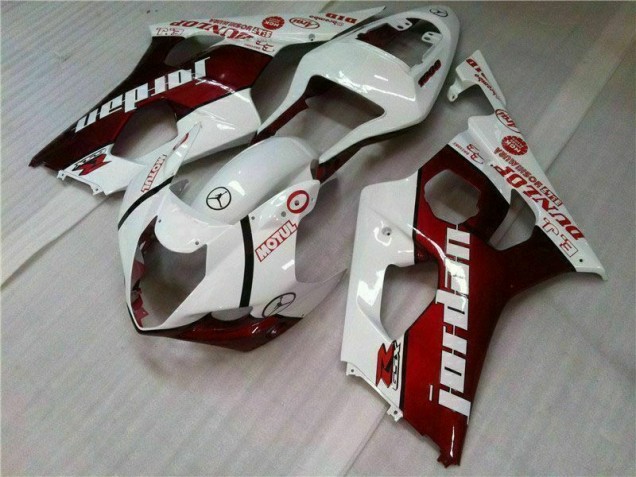 Rojo Blanco Kit Completo Carenado GSXR 1000 K3 03-04 Rojo Blanco Kit Completo Carenado GSXR 1000 K3 03-04