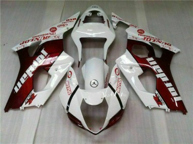 Rojo Blanco Kit Completo Carenado GSXR 1000 K3 03-04