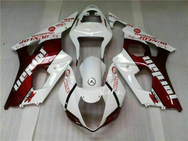 Rojo Blanco Kit Completo Carenado GSXR 1000 K3 03-04 Rojo Blanco Kit Completo Carenado GSXR 1000 K3 03-04