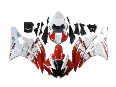 Rojo Blanco Kit Completo Carenado R6 06-07