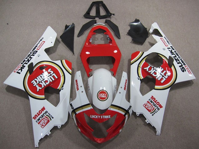 Rojo Blanco Lucky Strike Motul Carenado GSXR 600 K4 04-05 Rojo Blanco Lucky Strike Motul Carenado GSXR 600 K4 04-05