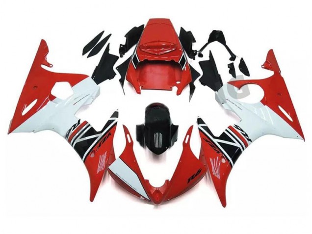 Rojo Blanco Negro ABS Kits Carenado R6 03-05