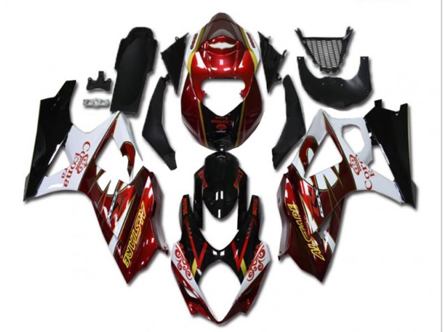 Rojo Blanco Negro Carenado GSXR 1000 K7 07-08 Rojo Blanco Negro Carenado GSXR 1000 K7 07-08
