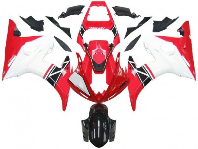 Rojo Blanco Negro Kits Completo Carenado ABS R6 03-05 Rojo Blanco Negro Kits Completo Carenado ABS R6 03-05