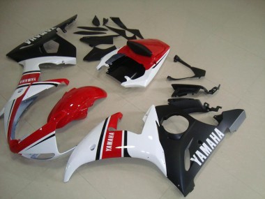 Rojo Blanco Negro Mate Carenado R6 03-05