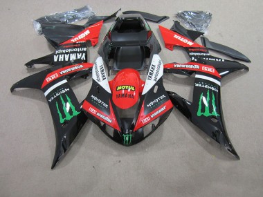 Rojo Blanco Negro Motul Carenado R1 04-06