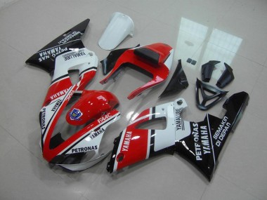Rojo Blanco Yamalube Carenado R1 00-01