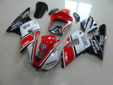 Rojo Blanco Yamalube Carrera Carenado R1 00-01