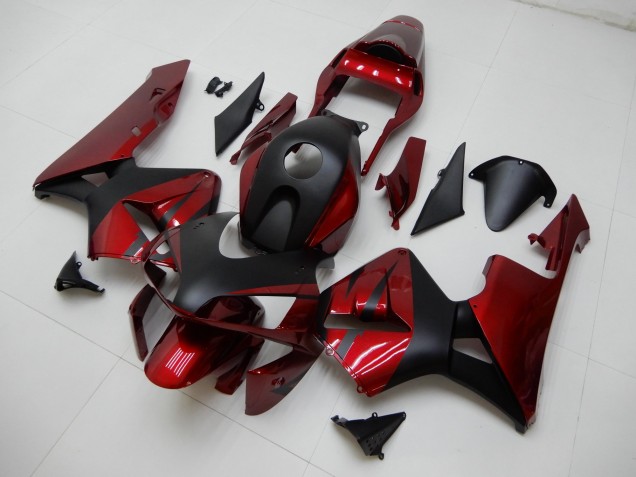 Rojo Negro ABS Plástica CBR 600 RR 03-04
