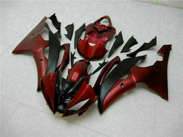 Rojo Negro ABS Plástica R6 08-16 Rojo Negro ABS Plástica R6 08-16