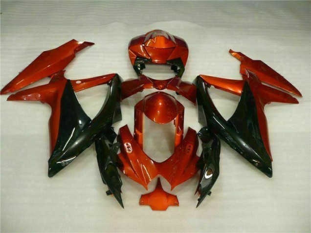 Rojo Negro ABS Plástico GSXR 600 / 750 K8 08-10 Rojo Negro ABS Plástico GSXR 600 / 750 K8 08-10