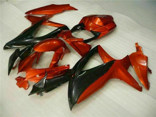 Rojo Negro ABS Plástico GSXR 600 / 750 K8 08-10 Rojo Negro ABS Plástico GSXR 600 / 750 K8 08-10