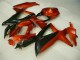 Rojo Negro ABS Plástico GSXR 600 / 750 K8 08-10 Rojo Negro ABS Plástico GSXR 600 / 750 K8 08-10