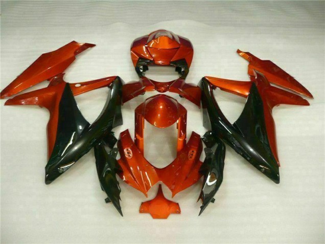 Rojo Negro ABS Plástico GSXR 600 / 750 K8 08-10 Rojo Negro ABS Plástico GSXR 600 / 750 K8 08-10