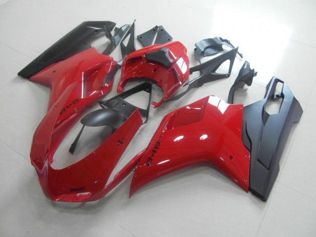 Rojo Negro Carenado Ducati 848 1098 1198 07-14 Rojo Negro Carenado Ducati 848 1098 1198 07-14