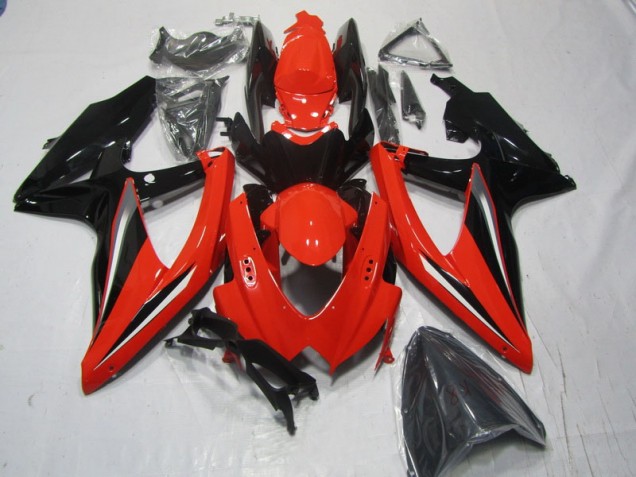 Rojo Negro Carenado GSXR 600 K8 08-10 Rojo Negro Carenado GSXR 600 K8 08-10