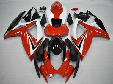 Rojo Negro Carenado & Plástico GSXR 600 / 750 K6 06-07
