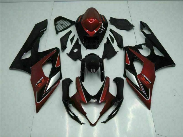 Rojo Negro Carrocería GSXR 1000 K5 05-06 Rojo Negro Carrocería GSXR 1000 K5 05-06