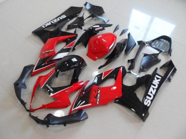 Rojo Negro Estilo OEM Carenado GSXR 1000 K5 05-06