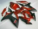 Rojo Negro Inyección Kit Carenado GSXR 600 / 750 K6 06-07 Rojo Negro Inyección Kit Carenado GSXR 600 / 750 K6 06-07