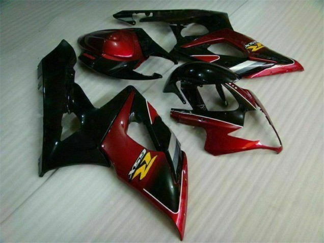 Rojo Negro Kit Carenado GSXR 1000 K5 05-06 Rojo Negro Kit Carenado GSXR 1000 K5 05-06