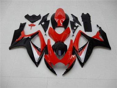 Rojo Negro Kits Carenado GSXR 600 / 750 K6 06-07