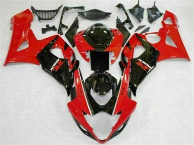 Rojo Negro Kits Completo Carenado ABS GSXR 1000 K5 05-06