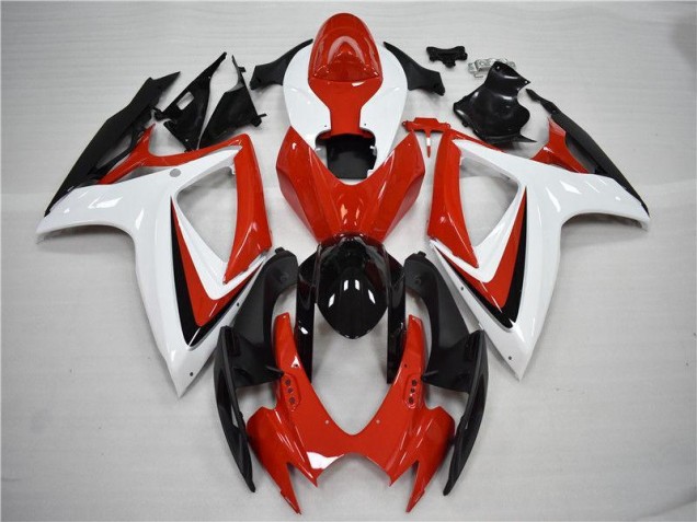 Rojo Negro Kits Completo Carenado GSXR 600 / 750 K6 06-07 Rojo Negro Kits Completo Carenado GSXR 600 / 750 K6 06-07