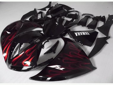 Rojo Negro Llama Carenado R1 09-11