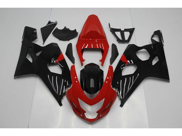 Rojo Negro Plástica GSXR 750 K4 04-05 Rojo Negro Plástica GSXR 750 K4 04-05