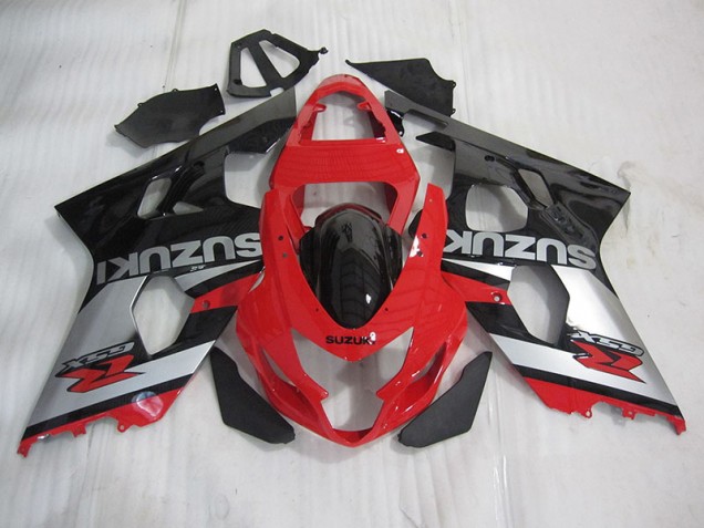 Rojo Negro Plata Carenado GSXR 600 K4 04-05 Rojo Negro Plata Carenado GSXR 600 K4 04-05