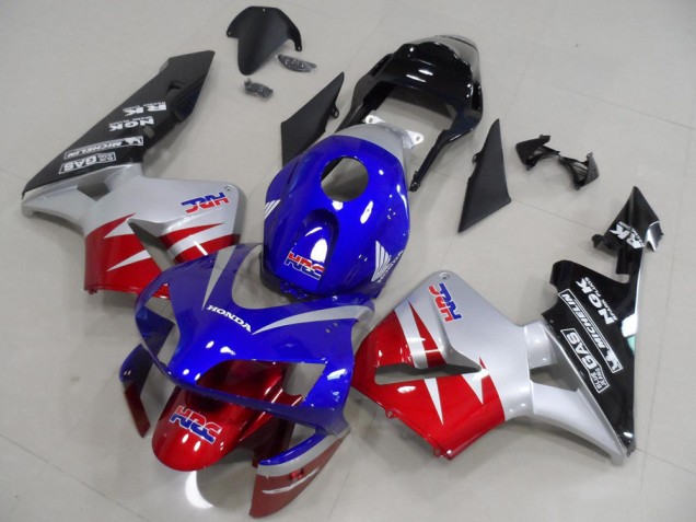 Rojo Plata Azul Carenado CBR 600 RR 03-04 Rojo Plata Azul Carenado CBR 600 RR 03-04