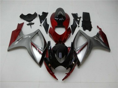 Rojo Plata Carenado GSXR 600 / 750 K6 06-07