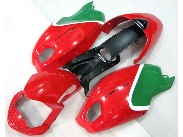 Rojo Verde Monster Carenado Ducati Monster 696 08-12 Rojo Verde Monster Carenado Ducati Monster 696 08-12