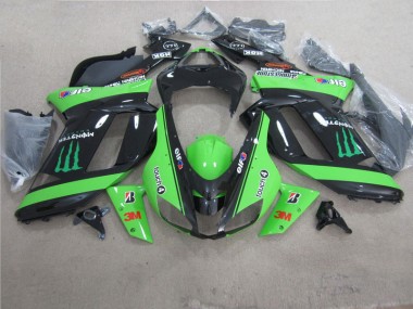 Verde Negro 3M Monster Carenado ZX6R 07-08