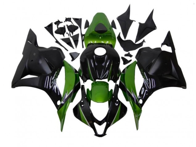 Verde Negro Carenado CBR 600 RR 09-12 Verde Negro Carenado CBR 600 RR 09-12