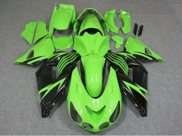 Verde Negro Carenado ZX14R ZZR 1400 06-11 Verde Negro Carenado ZX14R ZZR 1400 06-11